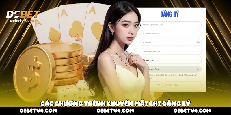 các chương trình khuyến mãi khi đăng ký