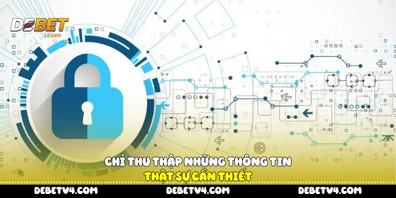 Chỉ thu thập những thông tin thật sự cần thiết