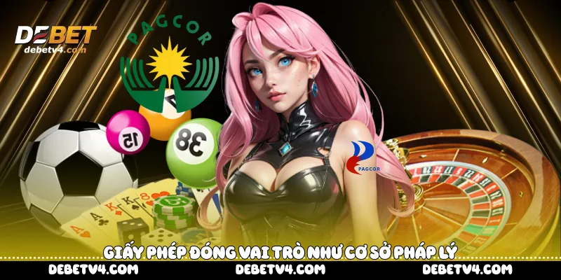 Giấy phép đóng vai trò như cơ sở pháp lý