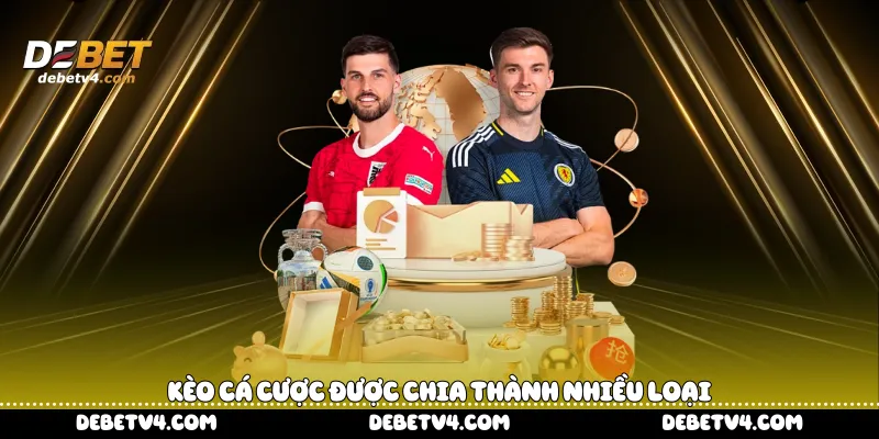 Kèo cá cược được chia thành nhiều loại