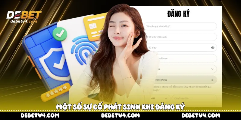 Một số sự cố phát sinh khi đăng ký