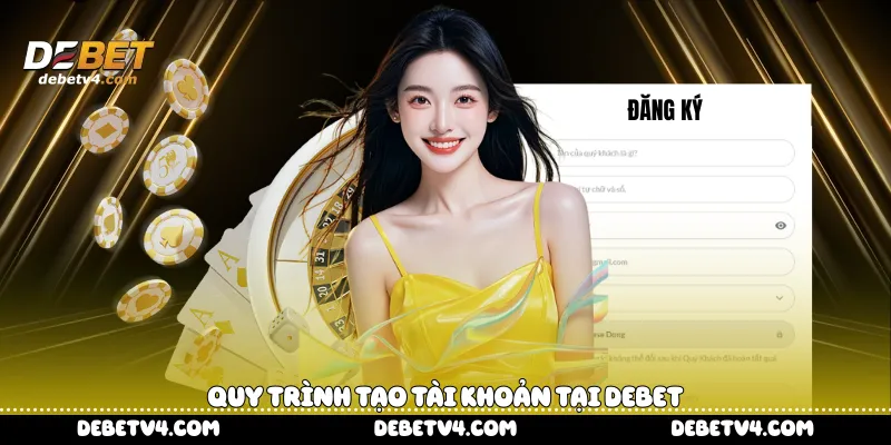 Quy trình tạo tài khoản tại DEBET