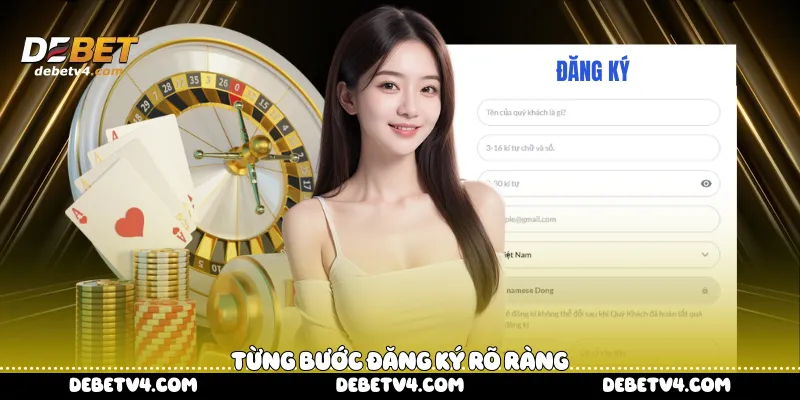 Từng bước đăng ký rõ ràng